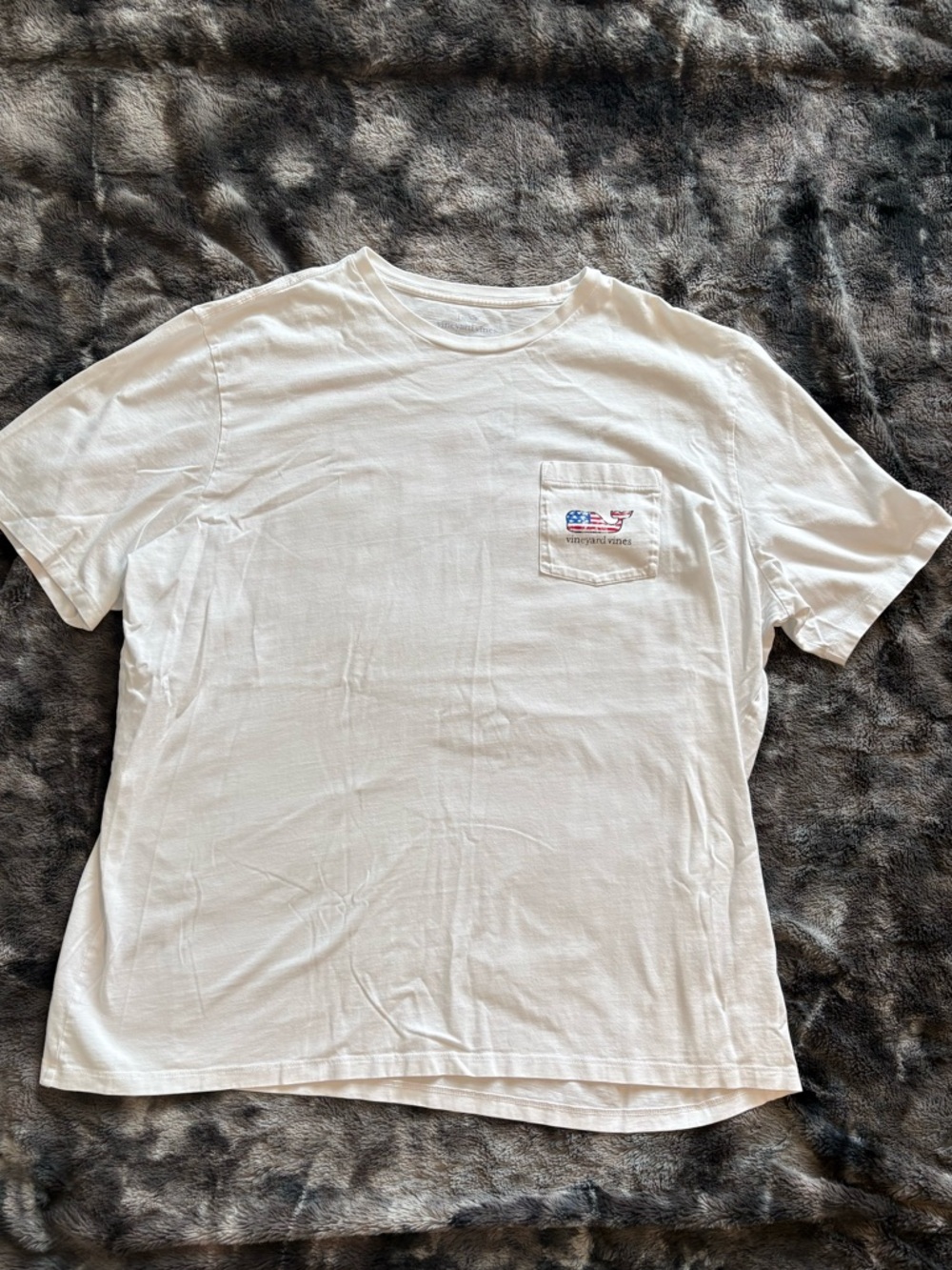Vineyard Vines White Short Sleeve Patriotic Tee